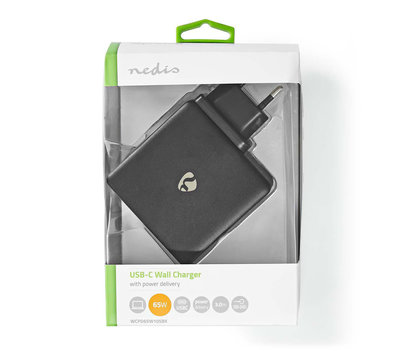 Nedis USB C oplader WCPD65W105BK