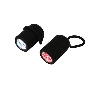 Dresco fiets verlichtingsset siliconen 3 LED 5251214