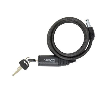 Dresco kabelslot met sleutel 150cm 5250204