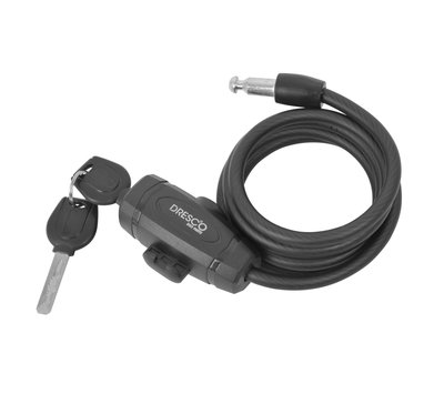 Dresco kabelslot inclusief steun en sleutel 150 cm 5250206