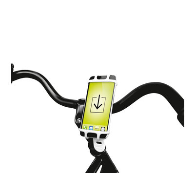 Dresco smartphone houdervoor op de fiets wit 5251866