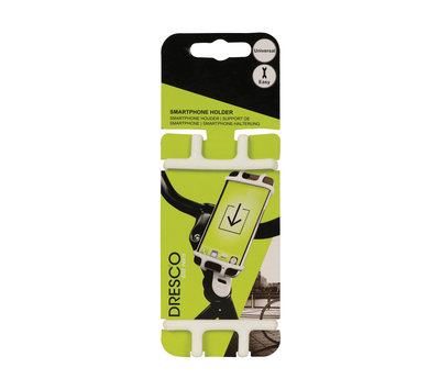 Dresco smartphone houdervoor op de fiets wit 5251866