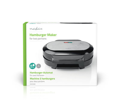 Nedis hamburger grill KAHM100BK