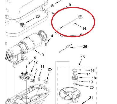 KitchenAid aansluitsnoer van keukenmachine W11210993