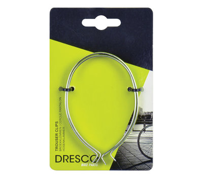 Dresco broekspijp klem met reflectie voor op de fiets 5250000