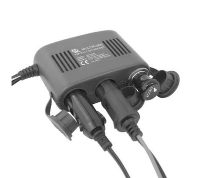 Carpoint 3-weg 12V stekerdoos 10A 130cm 0523487