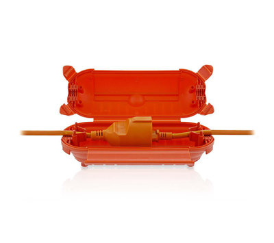 Nedis stekkerbox oranje PEBX01OG