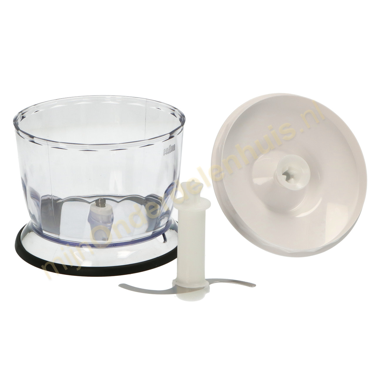 Braun Mini-Hakmolen MQ30 WH Wit - Krachtige Hakker Voor De MultiQuick