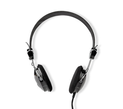 Nedis hoofdtelefoon bedraad zwart HPWD1104BK