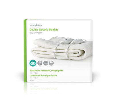 Nedis elektrische onderdeken 2 persoons PEBL110CWT2