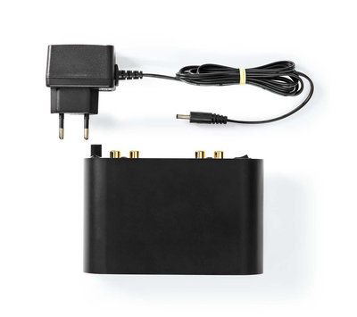 Nedis voorversterker voor platenspeler AAMP2411BK