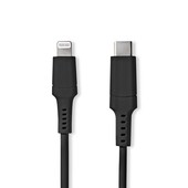 Nedis Apple Lightning naar USB-C kabel CCGW39650BK10