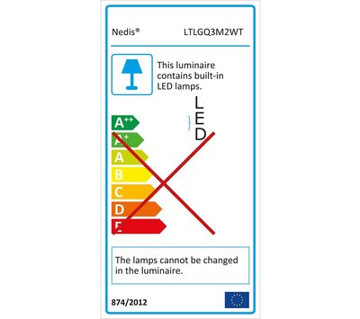 Nedis LED bureaulamp met draadloze lader witLTLGQ3M2WT