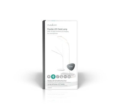 Nedis LED bureaulamp met draadloze lader witLTLGQ3M2WT