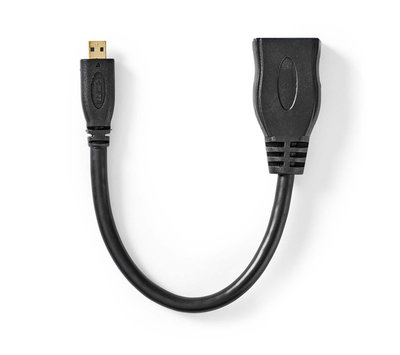 Nedis  micro HDMI naar HDMI contra  CVGP34790BK02