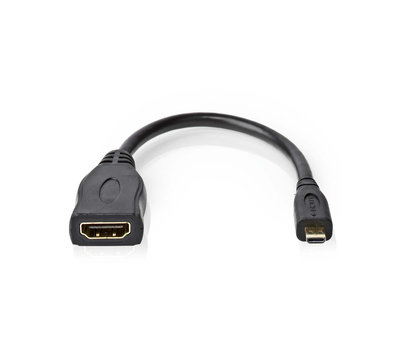 Nedis  micro HDMI naar HDMI contra  CVGP34790BK02