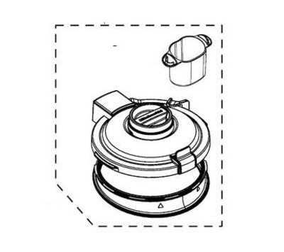 KitchenAid deksel van CookProcessor W10877418