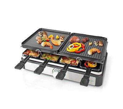 Nedis gourmet/ raclette stel 8 personen FCRA300FBK8