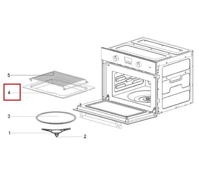 Boretti bakplaat van oven 163008