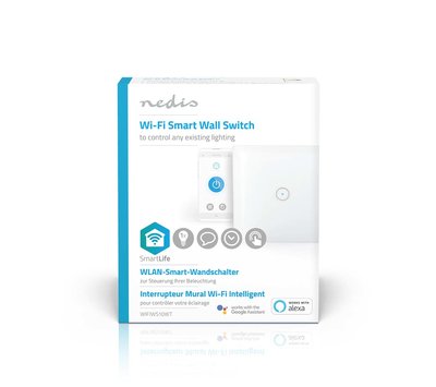 Nedis SmartLife wandschakelaar enkel WIFIWS10WT