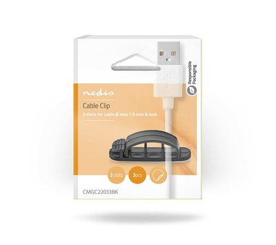 Nedis kabelbinder CMGC22033BK zwart