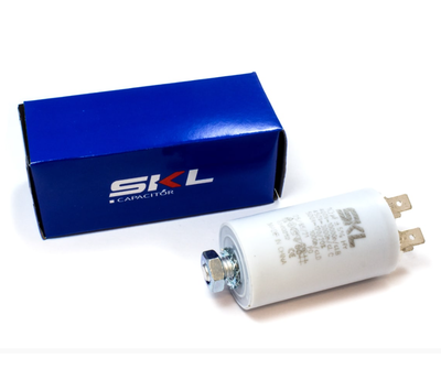 SKL condensator 10uF-450V met AMP-aansluiting