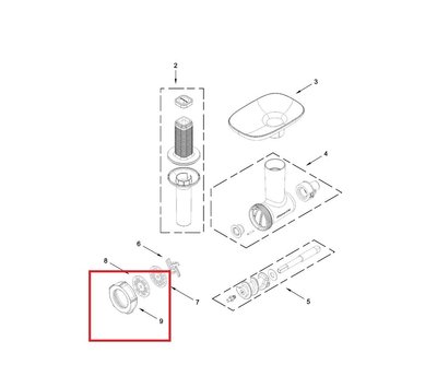 KitchenAid moer van vleesmolen W11445834