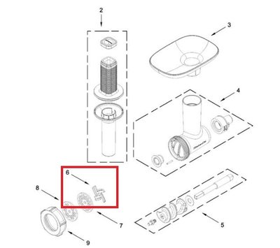 KitchenAid kruismes van vleesmolen W11445831