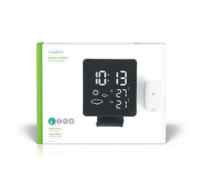 Nedis weerstation met wireless buitensensor WEST403BK