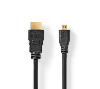 HDMI naar Micro HDMI kabel met ethernet 1.4 2m CVGB34700BK20