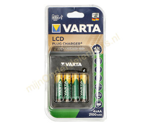 antiek Afgeschaft Vriendin Varta batterijlader incl. 4 AA-batterijen 2100 mAh 57677101441 -  mijnOnderdelenhuis.nl