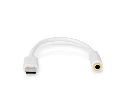 Nedis USB-C naar 3.5mm contra jack adapterkabel CCGB65950WT01