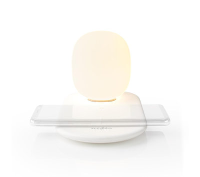 Nedis draadloze oplader met verlichting LTLQ10W1WT