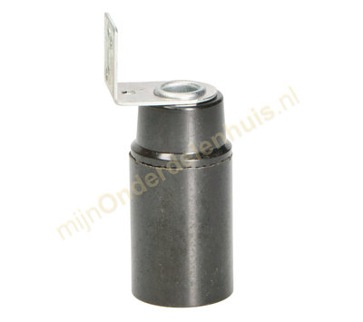 Universele fitting E14 glad met haakse beugel zwart 54347