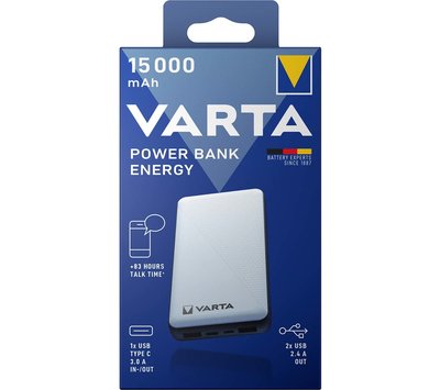 Varta powerbank 15000 mAh USB-C + 2x USB-A 57977101111