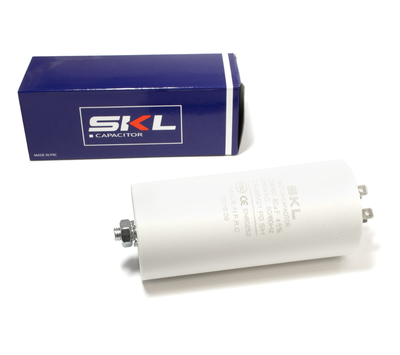 SKL condensator 80uF-450V met AMP-aansluiting