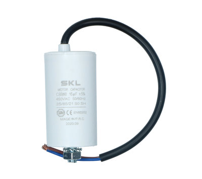 SKL condensator 15uF-450V met kabel