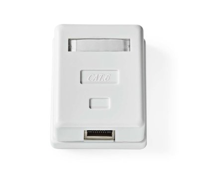 Nedis netwerk RJ45 Cat6 wanddoos CCGP89120WT