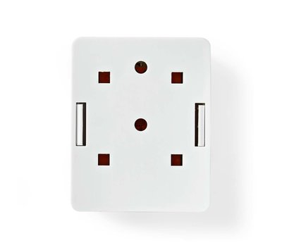 Nedis netwerk RJ45 Cat6 wanddoos CCGP89120WT