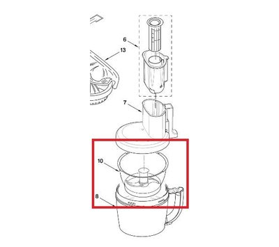 KitchenAid mengkom van keukenmachine WP8211926