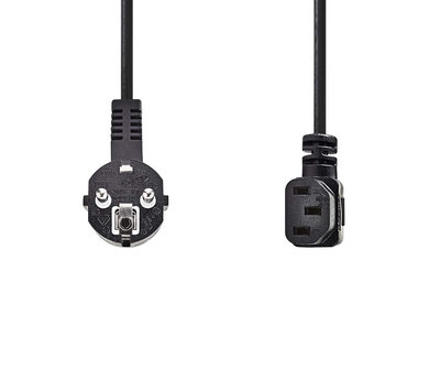 Stroomkabel Schuko naar C13 5m CEGL10020BK50 haaks