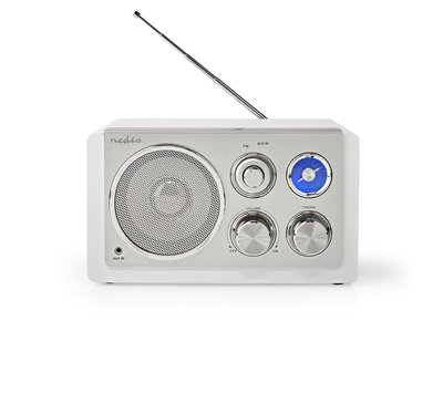 Nedis FM Radio zilver RDFM5110WT