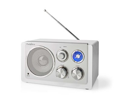 Nedis FM Radio zilver RDFM5110WT