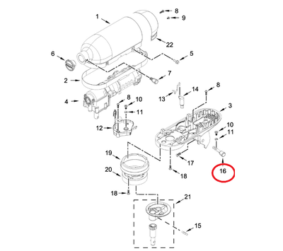 KitchenAid hendel van keukenmachine W11131252