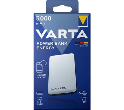 Varta powerbank 5000mAh USB-C + 2x USB-A 5797510111