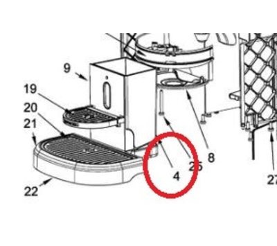 KitchenAid opvangbakje van koffiemachine W10725108