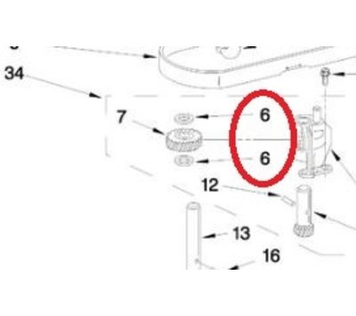 KitchenAid fiberring van mixer W10323373