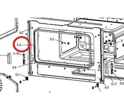 M-System deurafdichting van fornuis 053179