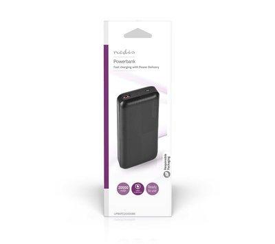 Nedis  powerbank 20000mAh USB-C + USB A UPBKPD20000BK