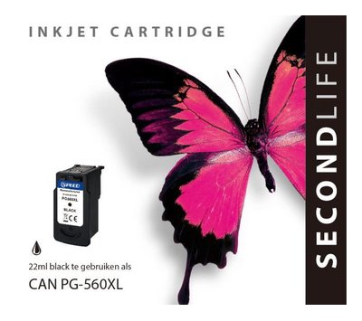 SecondLife inktcartridge voor Canon PG-560 XL zwart